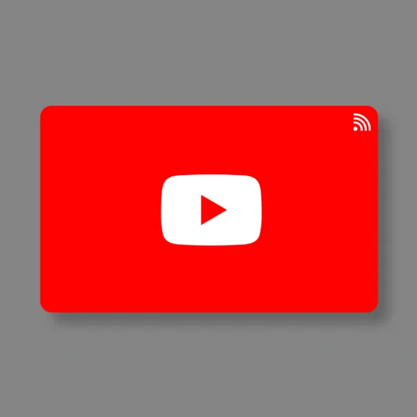 Youtube Card 2 B2B PVC NFC Business Cards | Cardyz