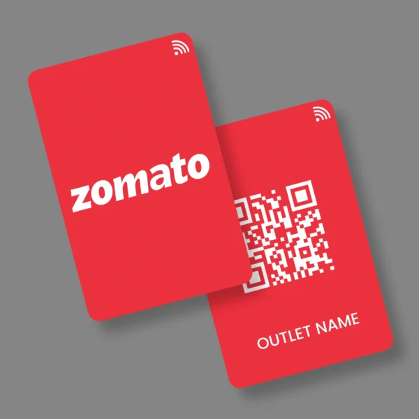 Zomato Card 1 B2B PVC NFC Business Cards | Cardyz