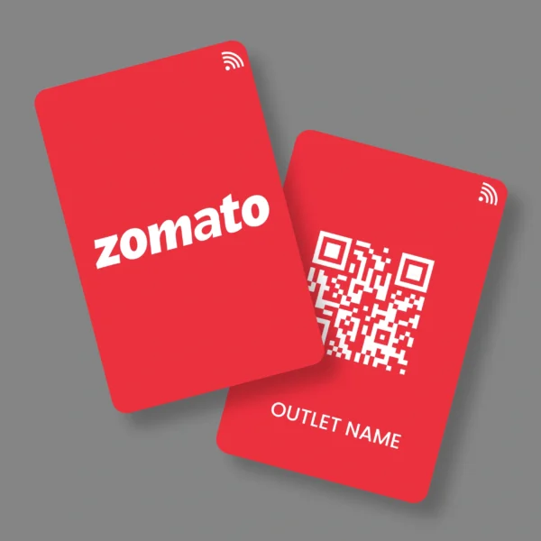 Zomato Card 1 B2B PVC NFC Business Cards | Cardyz