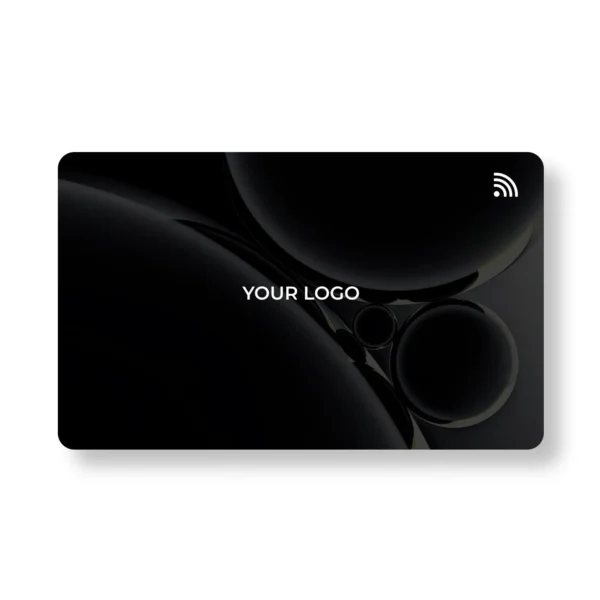 Abstra Black PVC NFC Business Cards| Cardyz