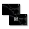 Abstra Black PVC NFC Business Cards| Cardyz