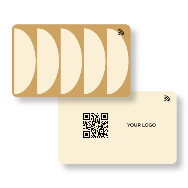 Beige Basket PVC NFC Business Cards| Cardyz