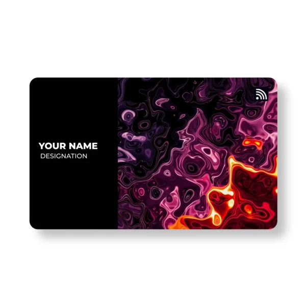 Chrome Disruption PVC NFC Business Cards Cardyz