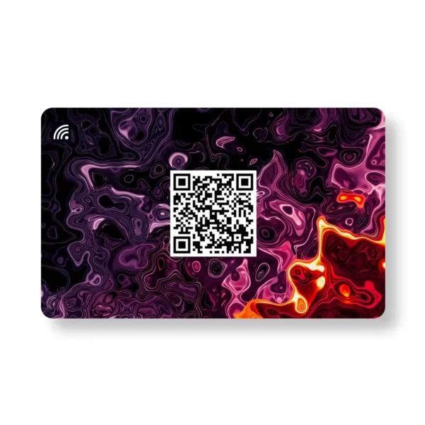 Chrome Disruption PVC NFC Business Cards Cardyz