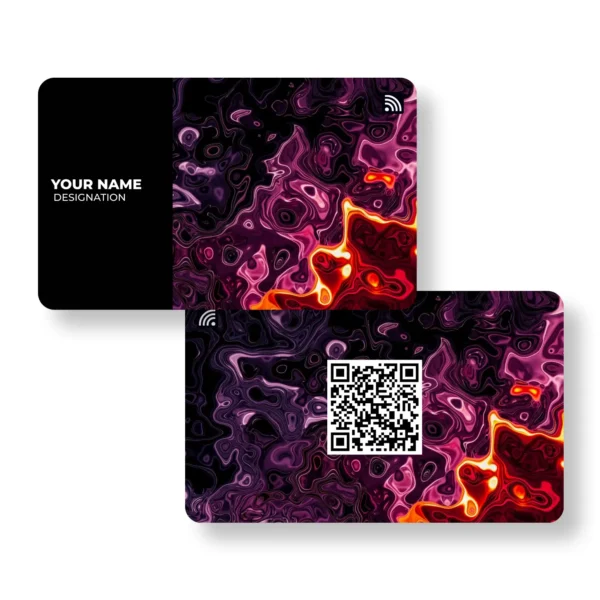 Chrome Disruption PVC NFC Business Cards Cardyz