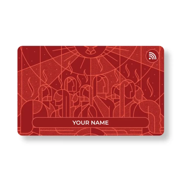 Crimson Worship METAL NFC Business Cards| Cardyz