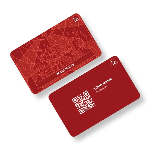 Crimson Worship METAL NFC Business Cards| Cardyz