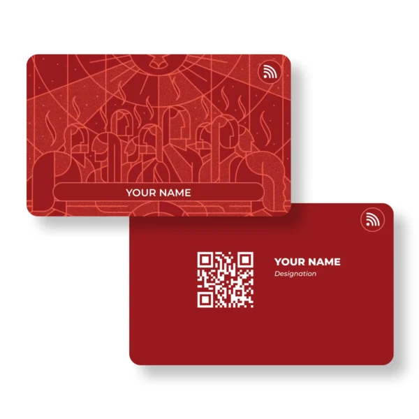 Crimson Worship METAL NFC Business Cards| Cardyz