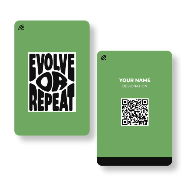 Evolve Or Repeat PVC NFC Business Cards| Cardyz