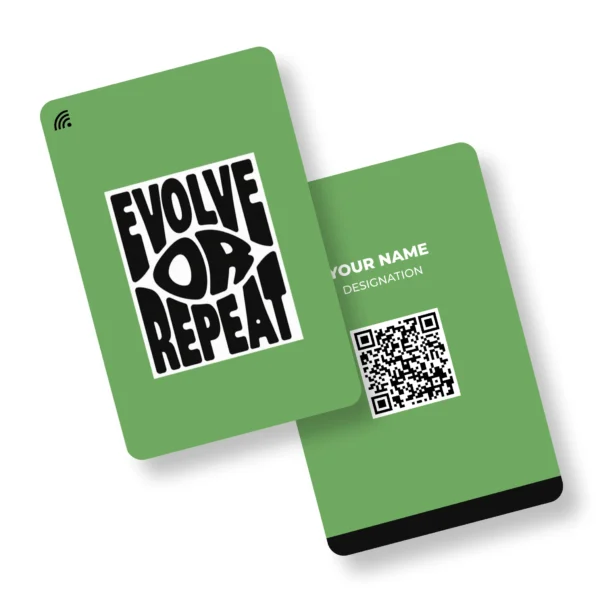 Evolve Or Repeat PVC NFC Business Cards| Cardyz