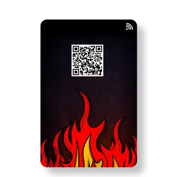 Hellfire PVC NFC Business Cards| Cardyz