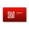 Red Stealth Content Creator PVC NFC Business Cards| Cardyz