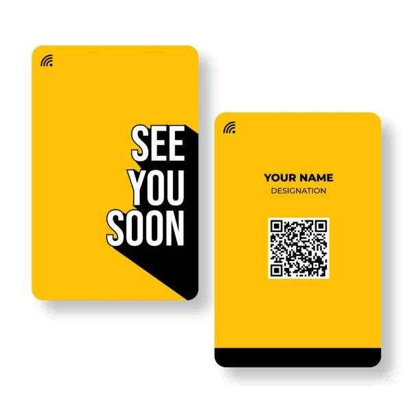 See You Soon PVC NFC Business Cards| Cardyz