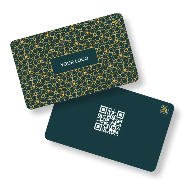 Teal Teathering PVC NFC Business Cards| Cardyz