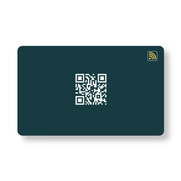 Teal Teathering PVC NFC Business Cards| Cardyz