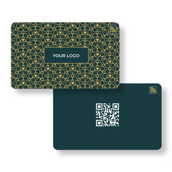 Teal Teathering PVC NFC Business Cards| Cardyz