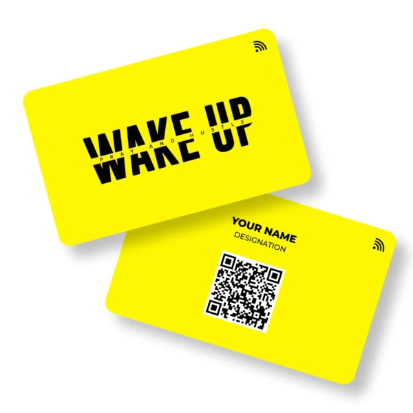 Wake Up PVC NFC Business Cards| Cardyz