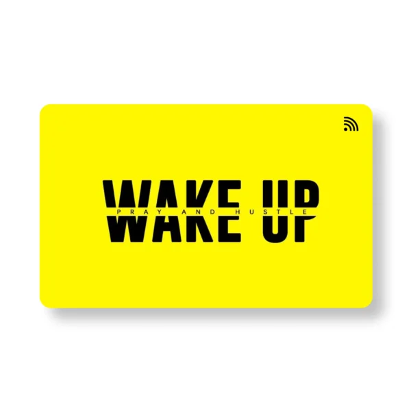 Wake Up PVC NFC Business Cards| Cardyz