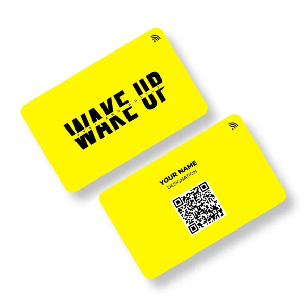 Wake Up PVC NFC Business Cards| Cardyz