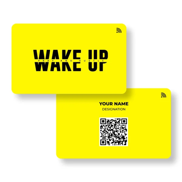 Wake Up PVC NFC Business Cards| Cardyz