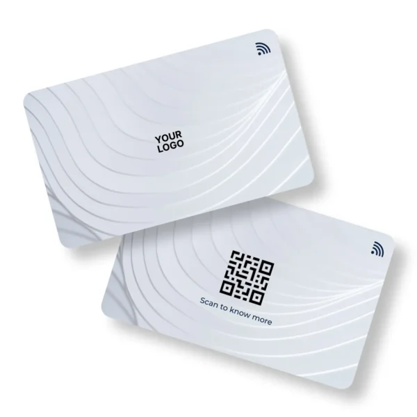 White Allure PVC NFC Business Cards| Cardyz