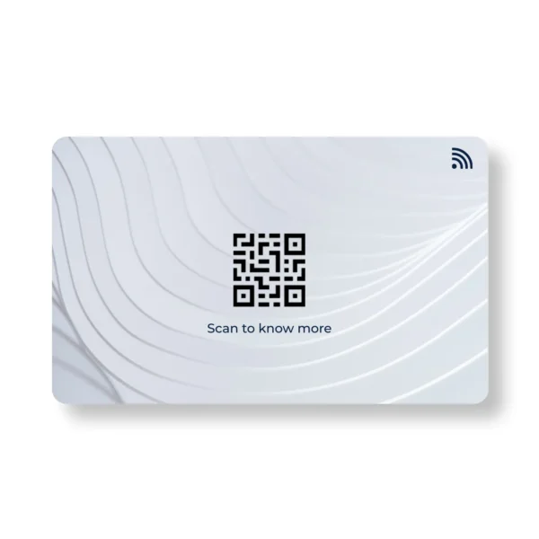 White Allure PVC NFC Business Cards| Cardyz